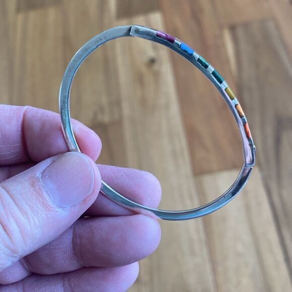 Sterling  silver/stone bracelet - Picture 3 of 6